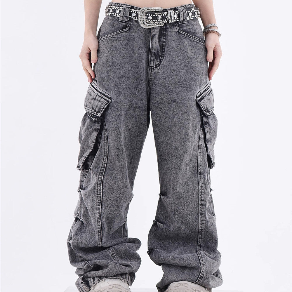 Men's Wide Leg Straight Jeans