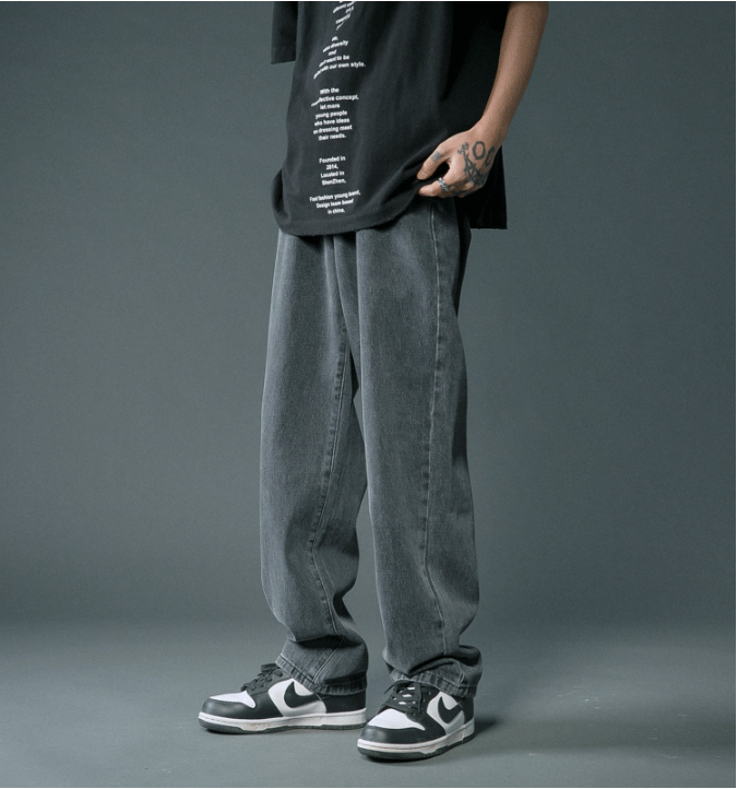 Men's Summer Thin Loose Straight Casual Trousers