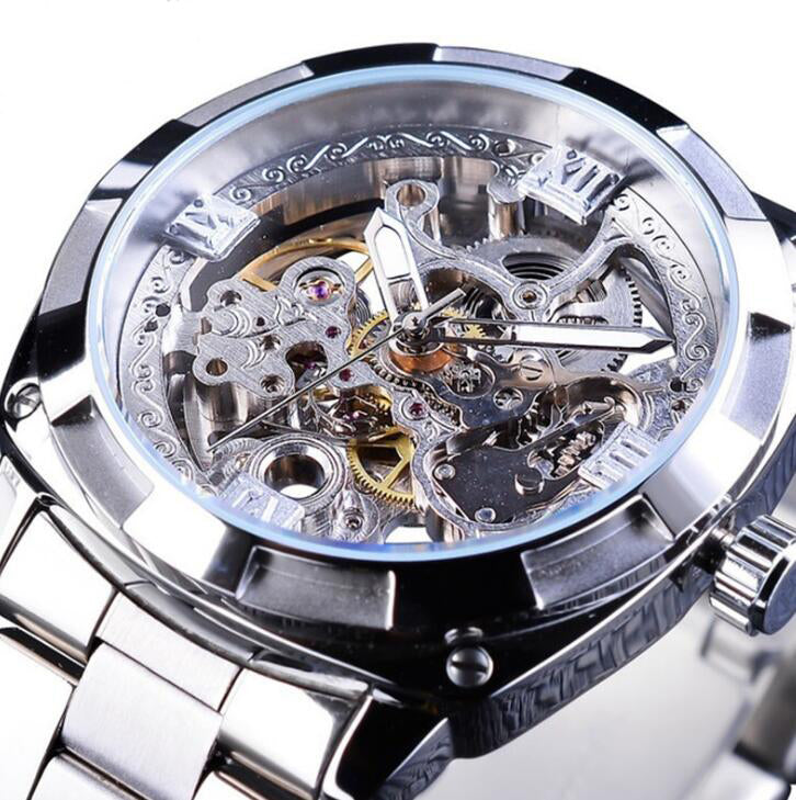 Golden Waterproof Mechanical Watch Men's Fashion Casual Automatic Mechanical Watch