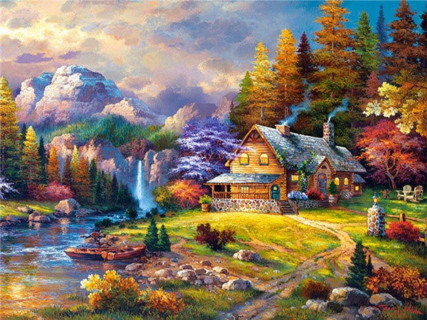 Home Decoration Landscape Cross  Diamond Painting