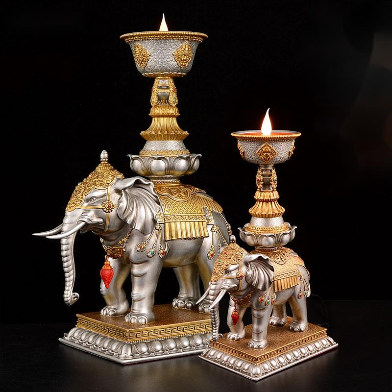 Household Plug-in For Buddha Lamp Jixiang Candlestick