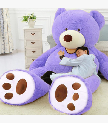 Giant Teddy Bear Plush Toy Huge  Soft Toys  Leather Shell 