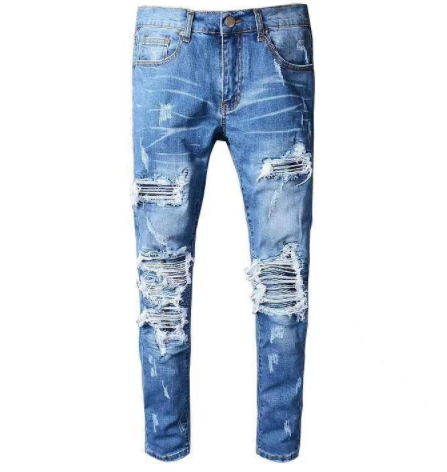 Men's Slim European Style Denim Trousers