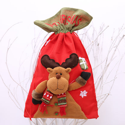 Drawstring Christmas Gift Bag 