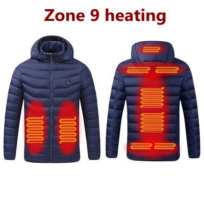 Winter Smart Heating Cotton USB Charging Heating Cotton Men's Jacket 