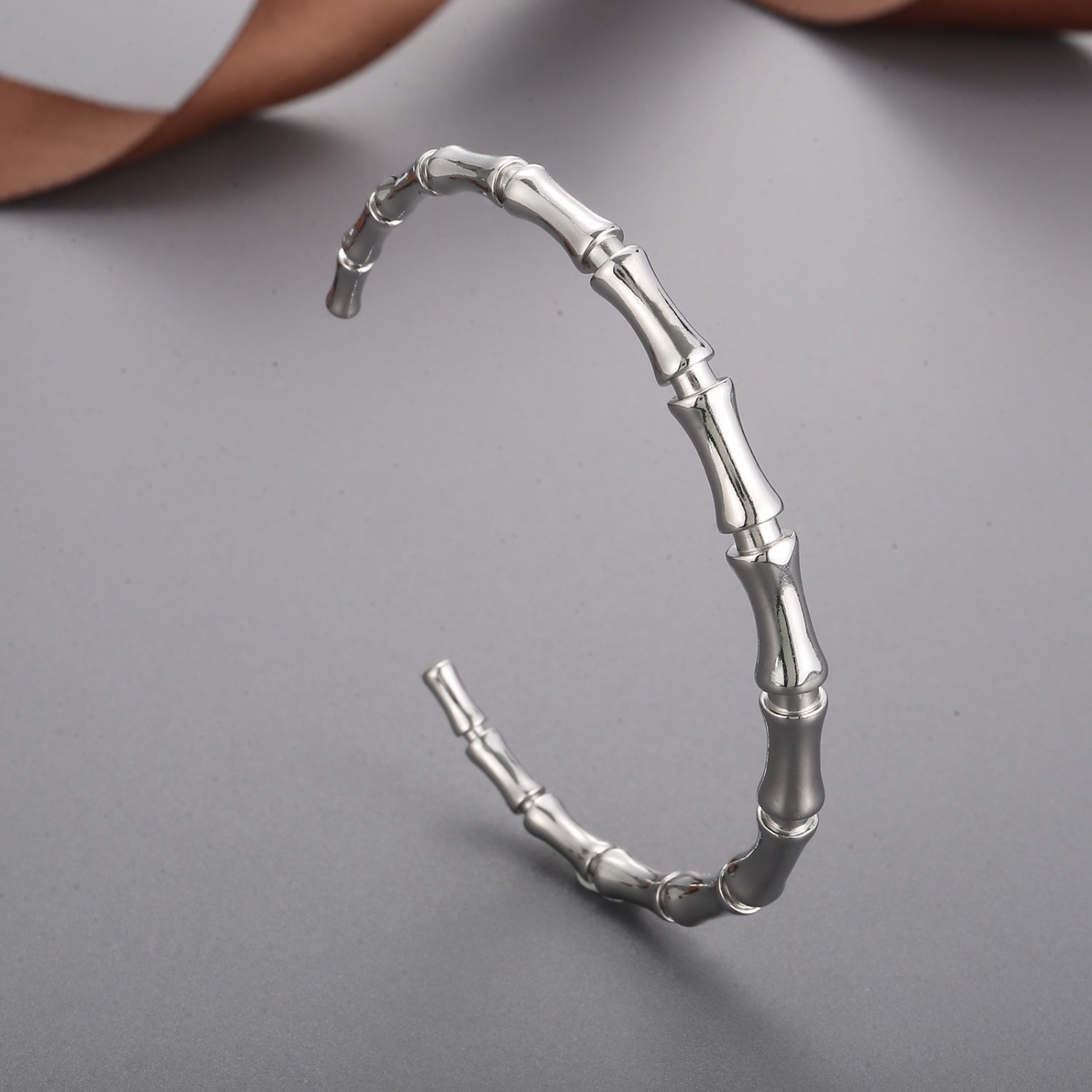 Stainless Steel Bamboo Shape Bracelet 