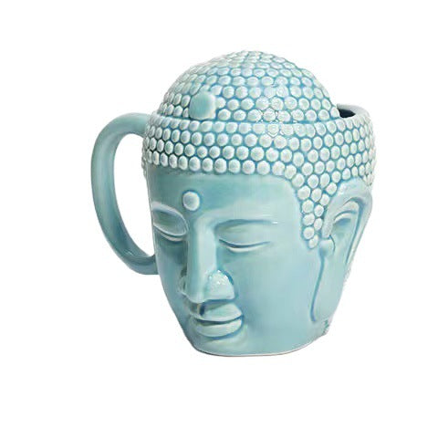 Creative Buddha Head Shaped Ceramic Mug