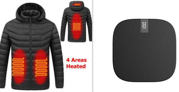 Winter Smart Heating Cotton USB Charging Heating Cotton Men's Jacket 