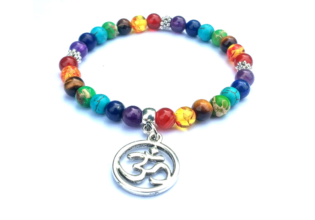 Life Tree Buddha Lotus Pendant Small Snowflake Seven Chakra Yoga 6mm Natural Stone Friendship Bead Bracelet