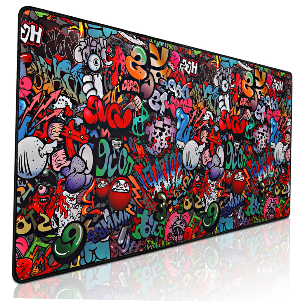 Seam thickened gaming mouse table mat