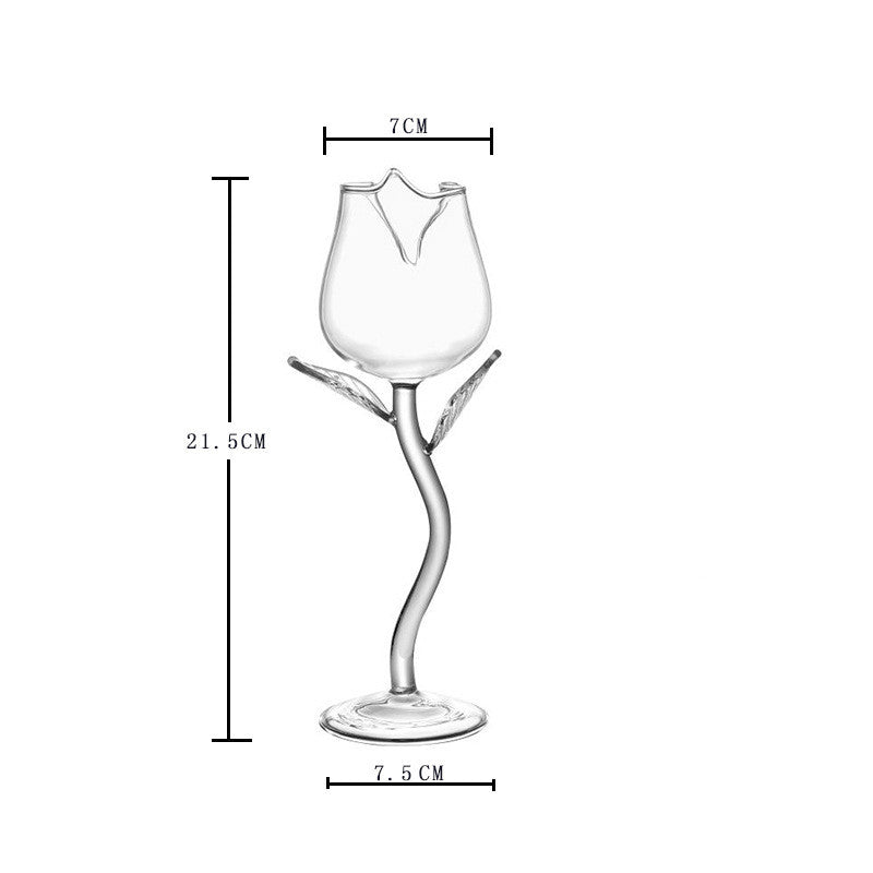 Household Rose Shaped Red Wine Glass Kitchen Gadgets 