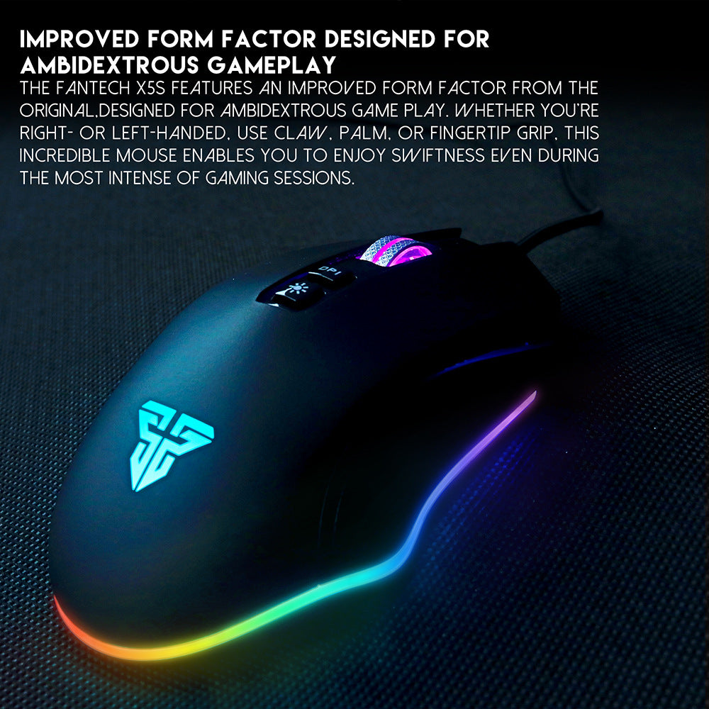 Vantech X5S custom gaming RGB marquee mouse