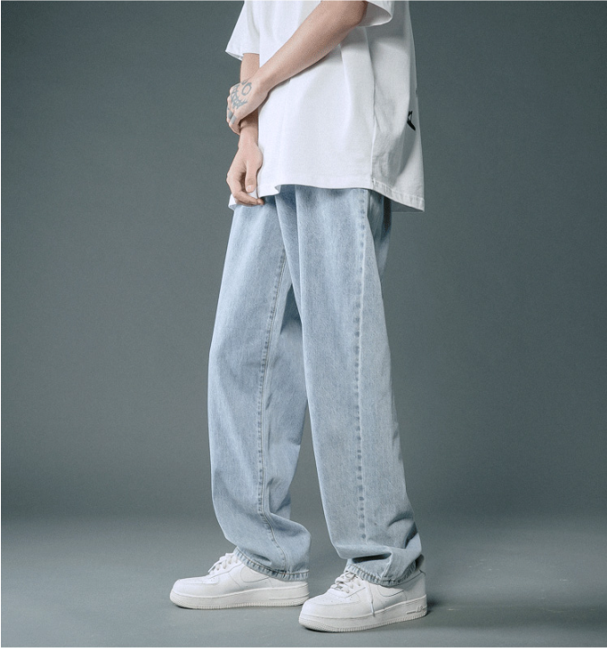 Men's Summer Thin Loose Straight Casual Trousers