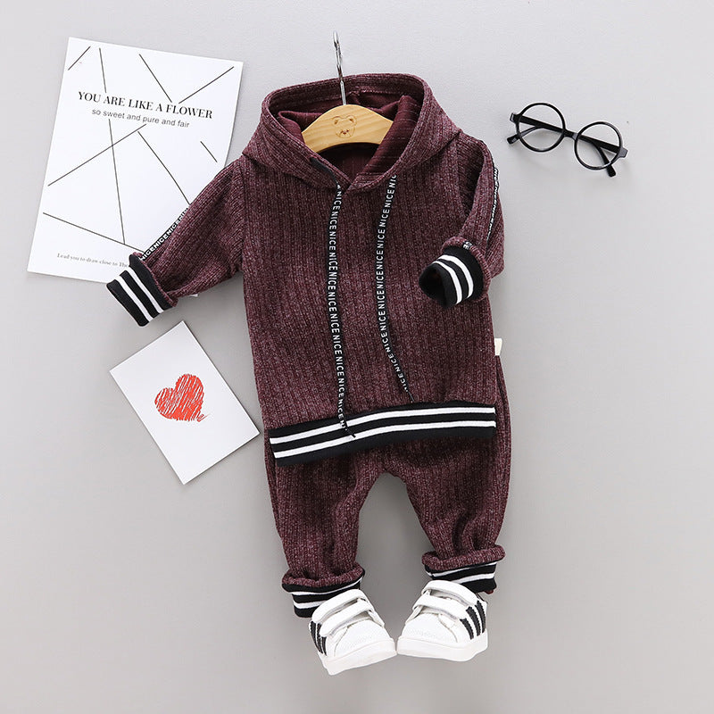 Two - piece boy's hoodie set