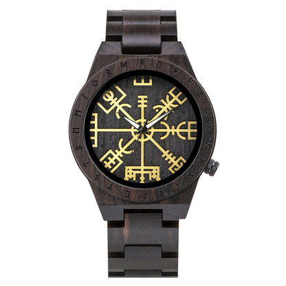 Leisure Ebony All Wood Watch