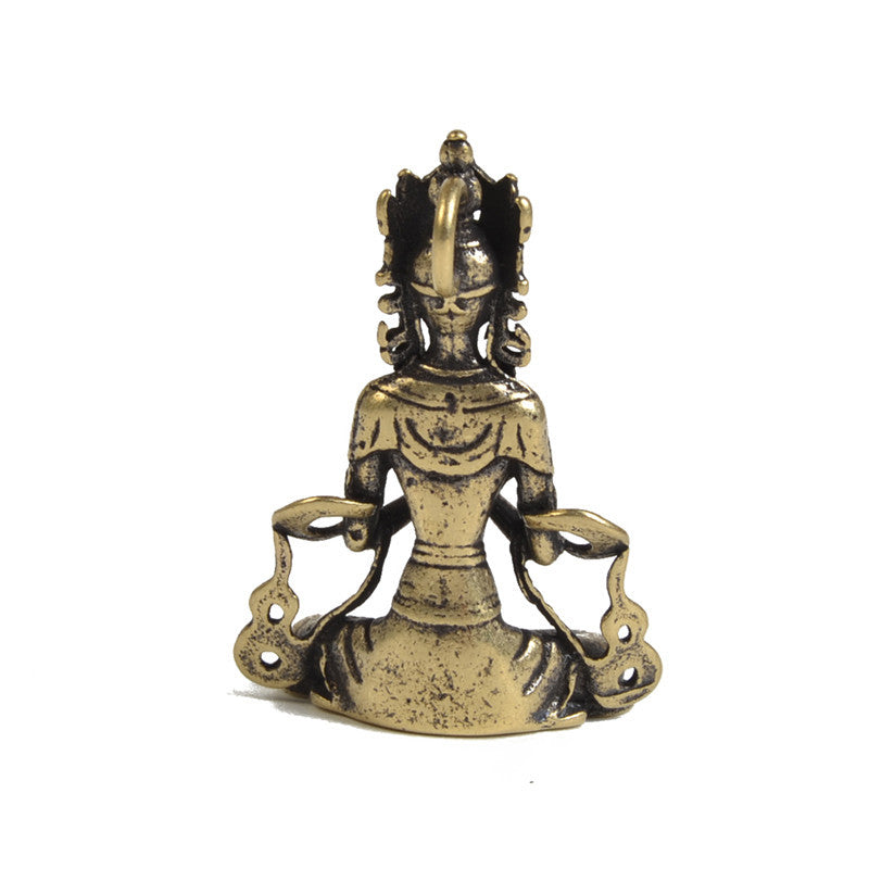 Brass buddha statue