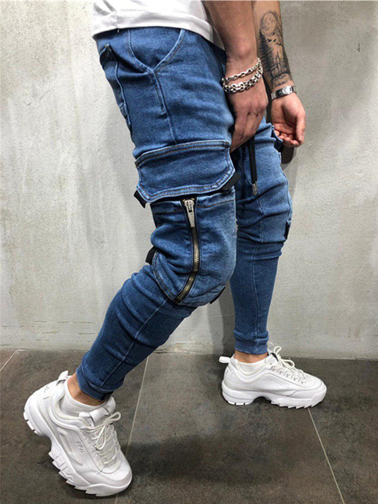 Casual sweatpants beam-leg jeans