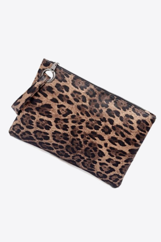 Leopard PU Leather Clutch 