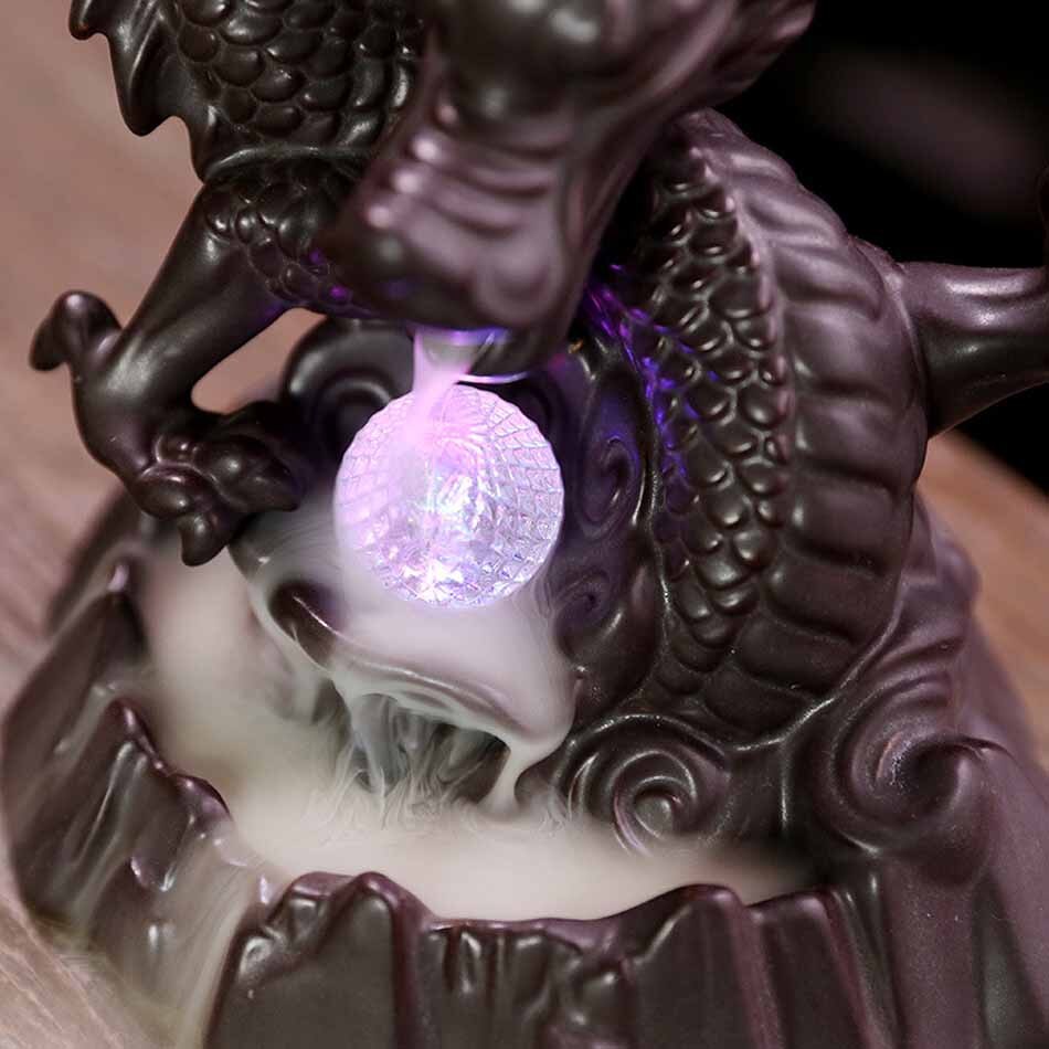 Xianglong Backflow Incense Burner LED Light Home Decoration Decoration