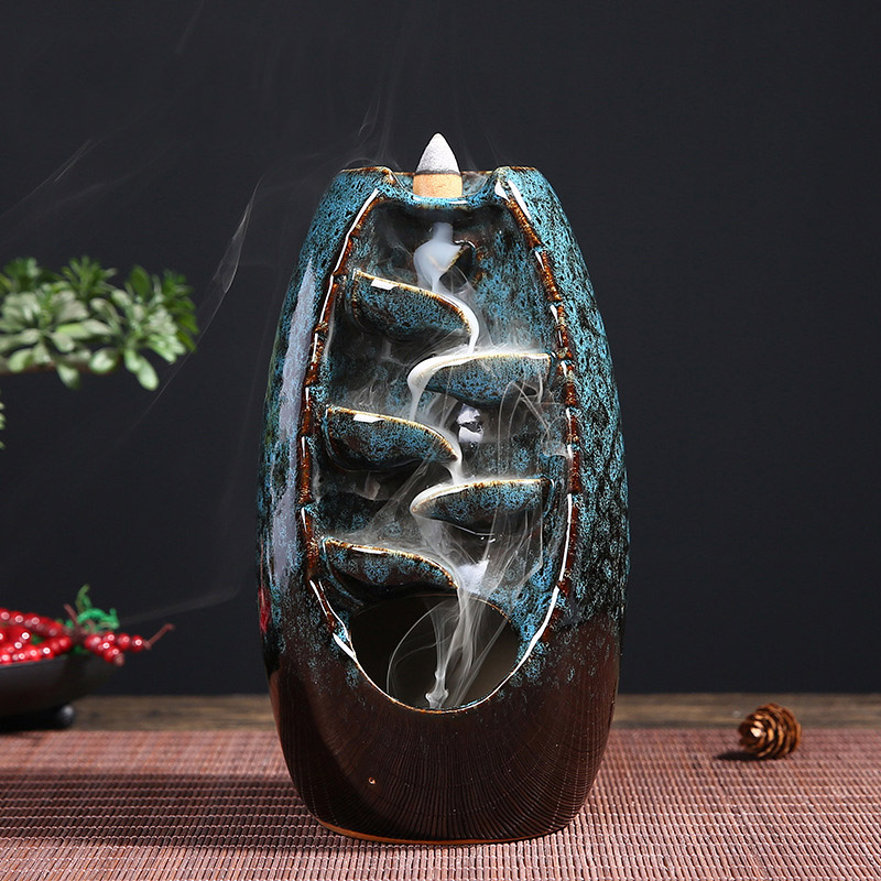 Multi-layers Ceramic Back flow Incense Burner