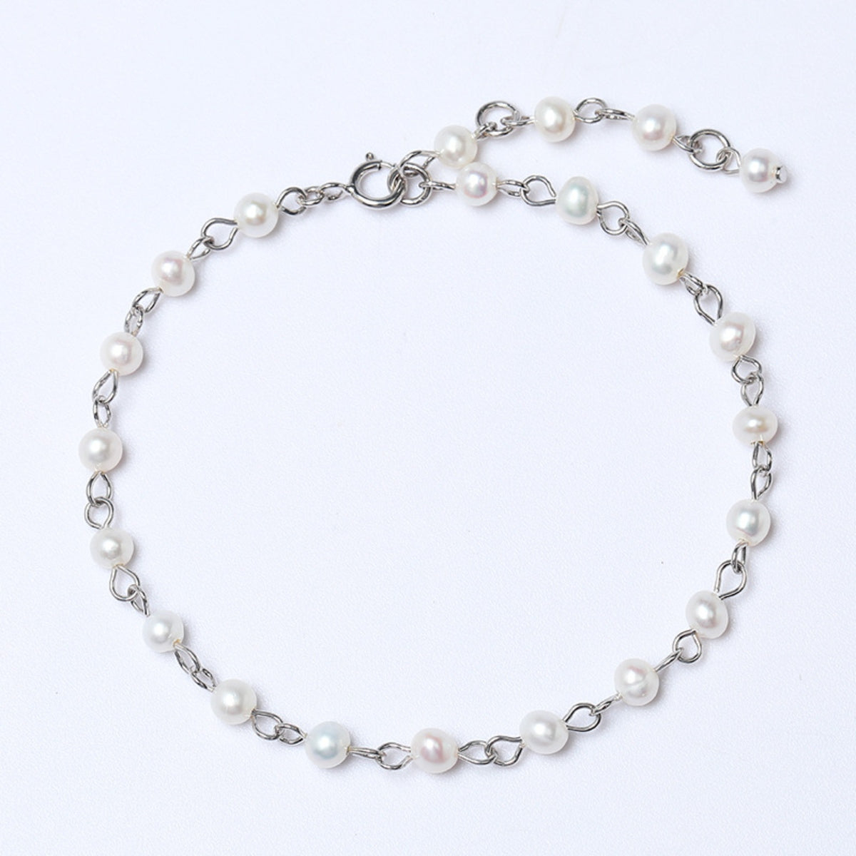 925 Sterling Silver Pearl Bracelet - Babbazon bracelet