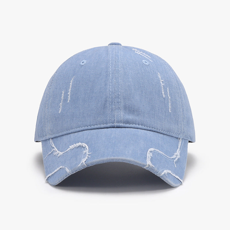 Raw Hem Adjustable Cap - Babbazon New Products