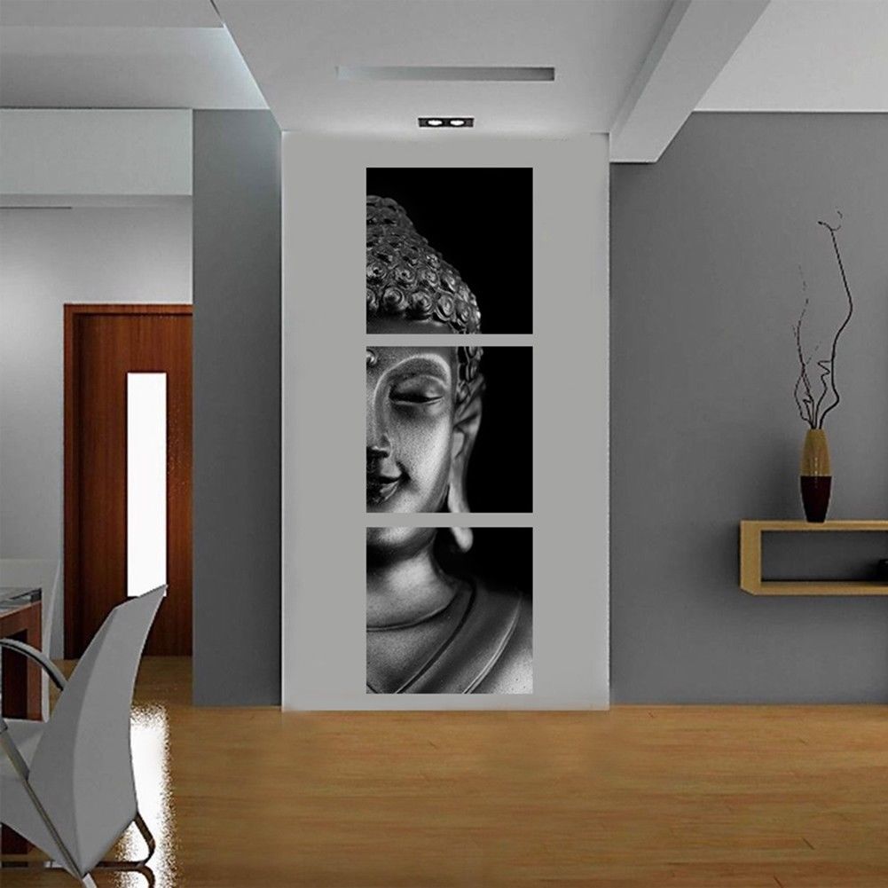 High-definition Art Micro-printing Simulation Oil Painting Home Decoration Triple Buddha