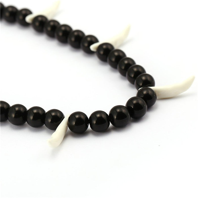 Buddha Beads White Beard Necklace