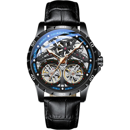 Automatic hollow mechanical men's watch