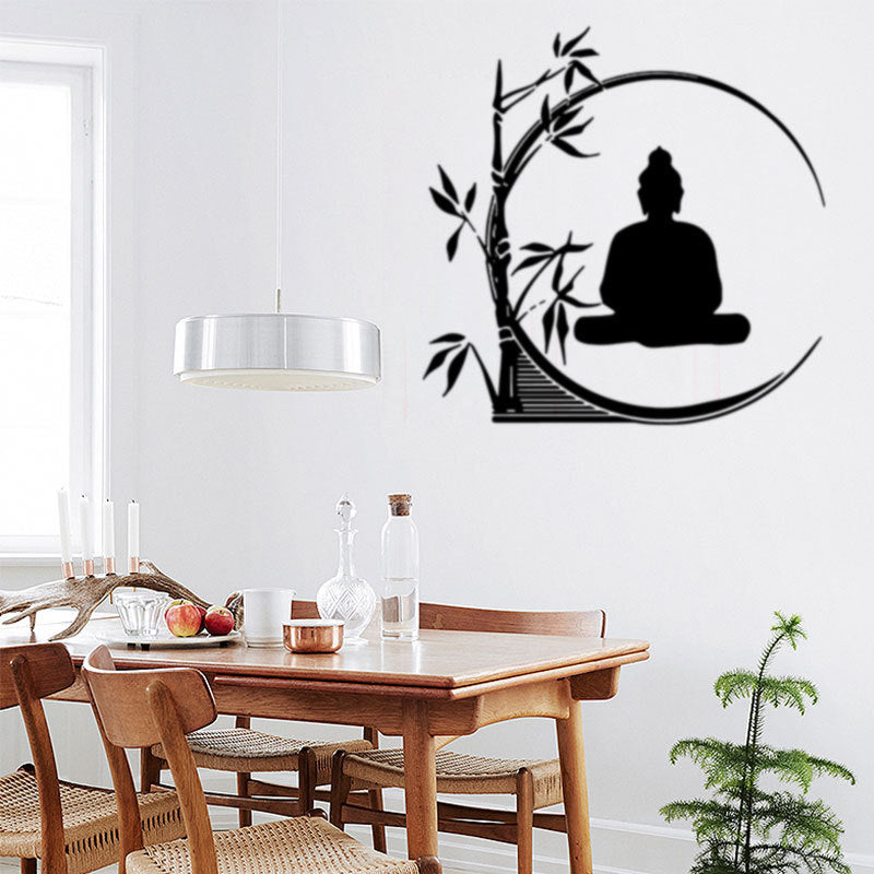 Bamboo Buddha Waterproof Wall Sticker