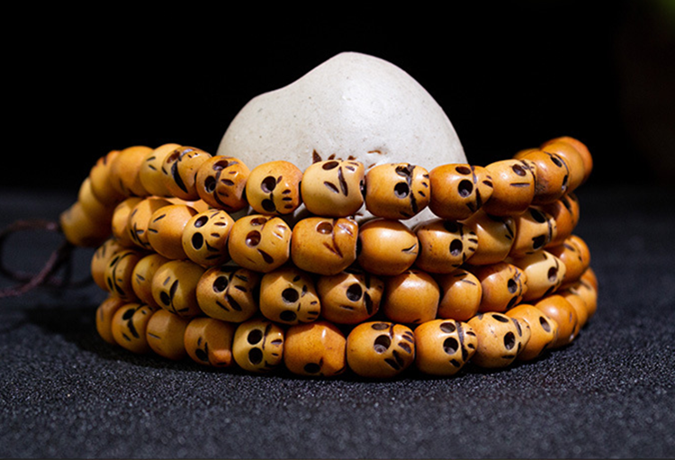 Yak bone Buddha bead string