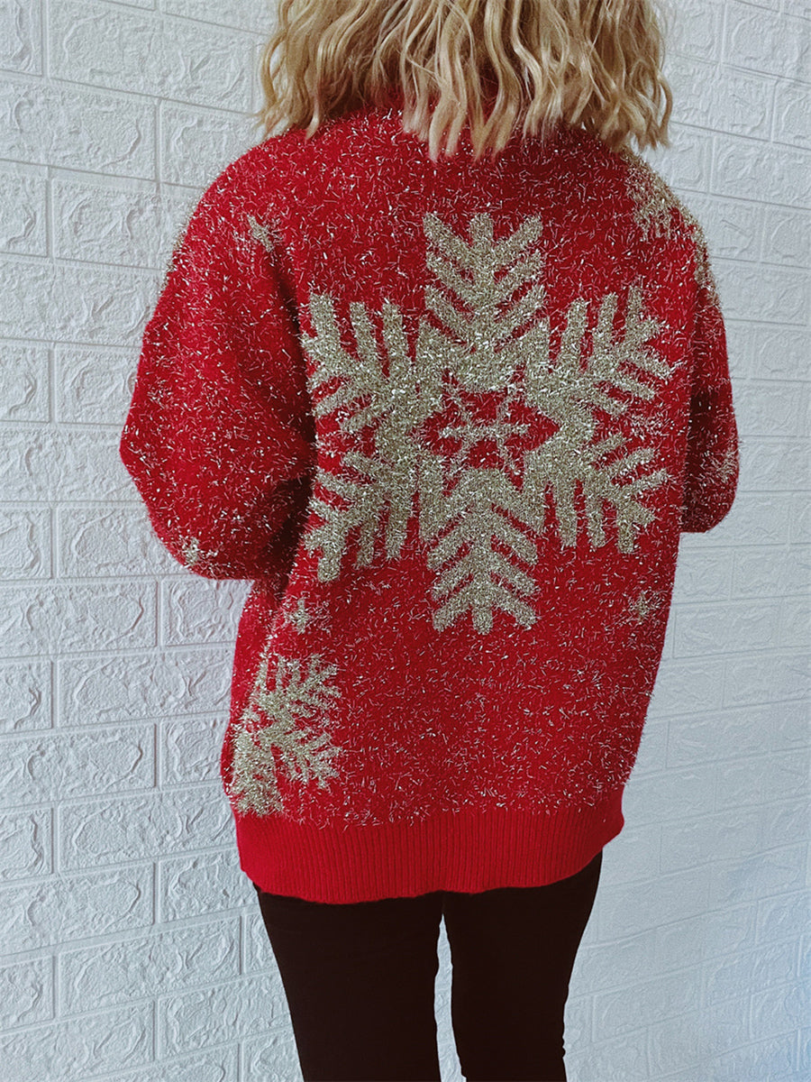 Christmas Element Round Neck Sweater 