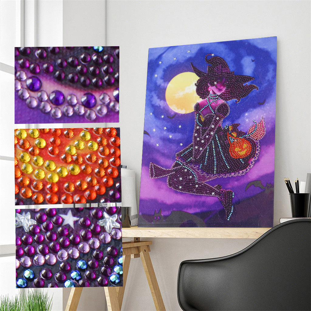 Halloween 5D Living Room Bedroom Small Stick Decorative Painting