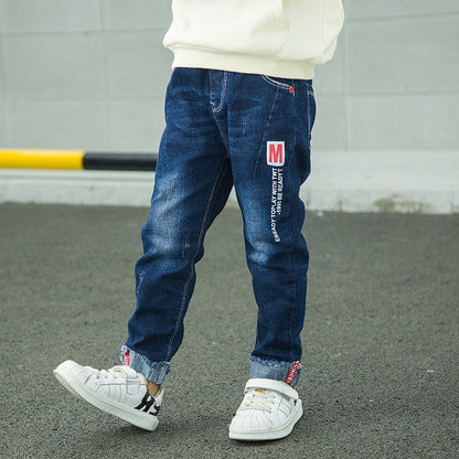 Fashion Jeans For Boys, Children, Korean Style, Long Pants