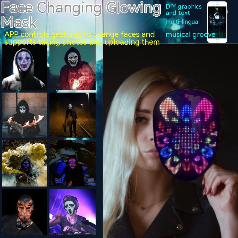 Digital Face Mask Full Colour LED for Kids