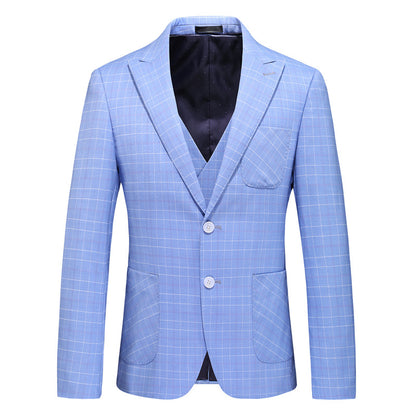 Men's Business Casual Suit Three-piece Wedding Dress 