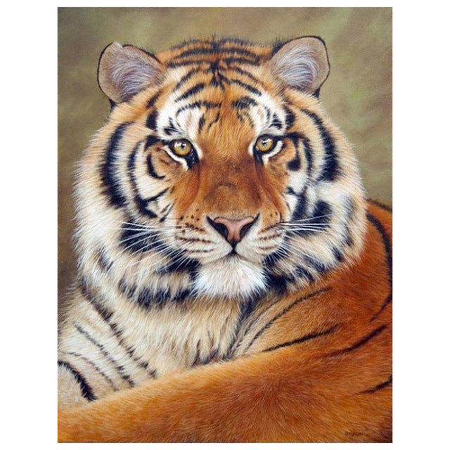 Tiger Theme Diamond Painting Full 5D Embroidery