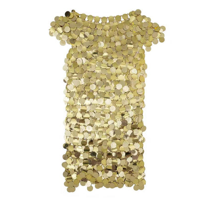 Nightclub Sequin Layered Hollow Out Dress