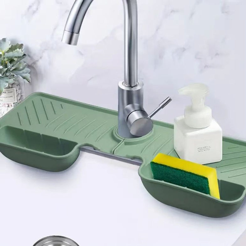 Wash Basin Water Draining Pad Self-draining Splash-proof Kitchen Gadgets 