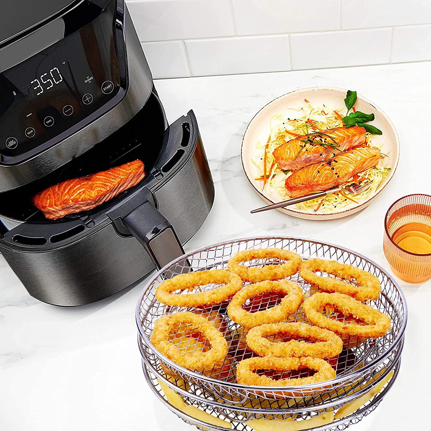 Airfryer Air Fryer Accessories Three Layer Round 