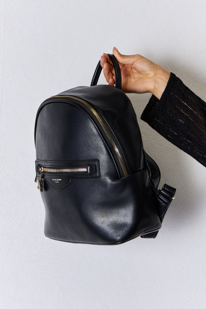 David Jones PU Leather Backpack 