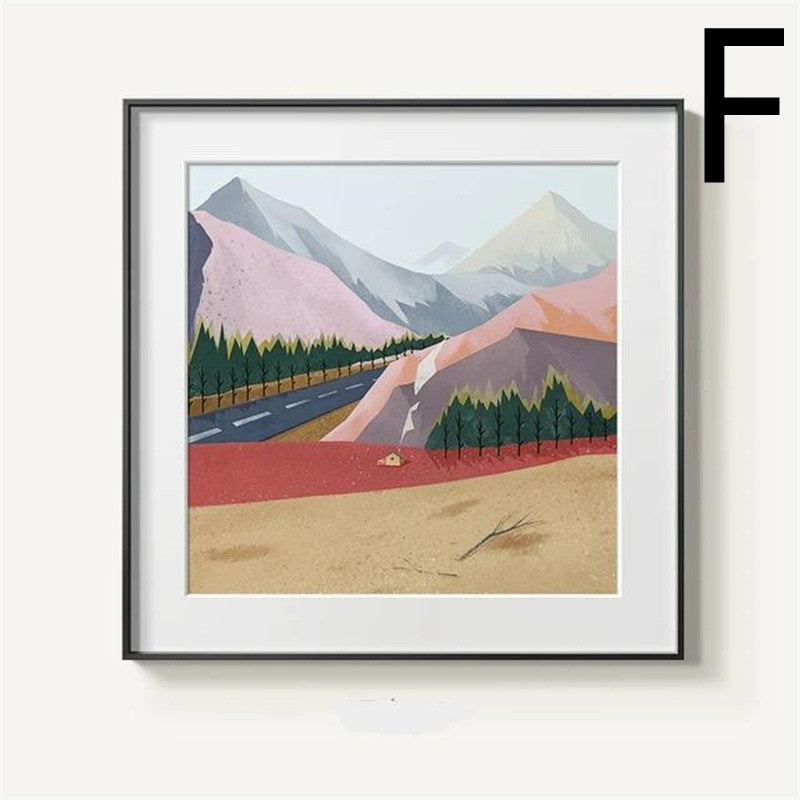 Of Modern Abstract Mountain Canvas Printing