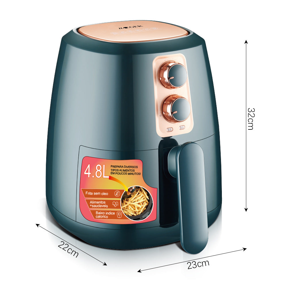 Intelligent Oil-free Household 4.8L Large Capacity Air Fryer 