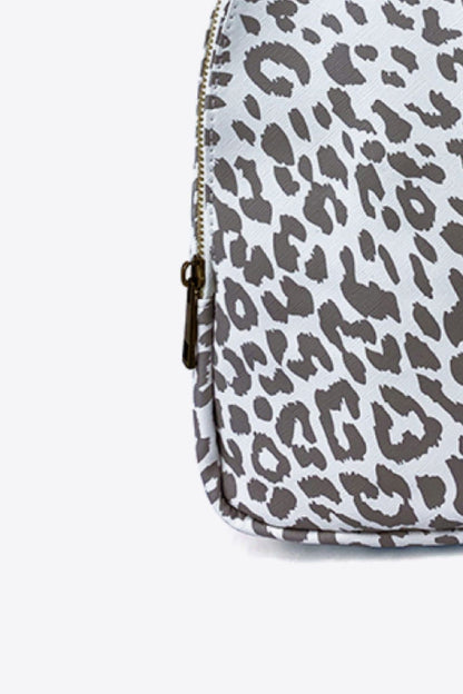 Printed PU Leather Sling Bag 