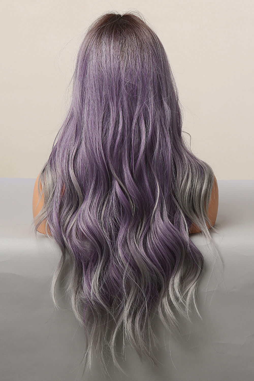 Elegant Wave Full Machine Synthetic Wigs in Purple 26'' 