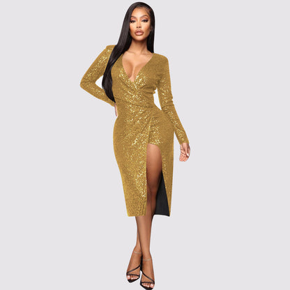 Sequin Dress Fashion Nightclub Sequin Dress