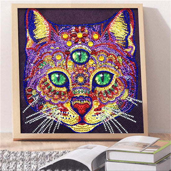 5D DIY diamond painting animal pattern shaped diamond cross stitch