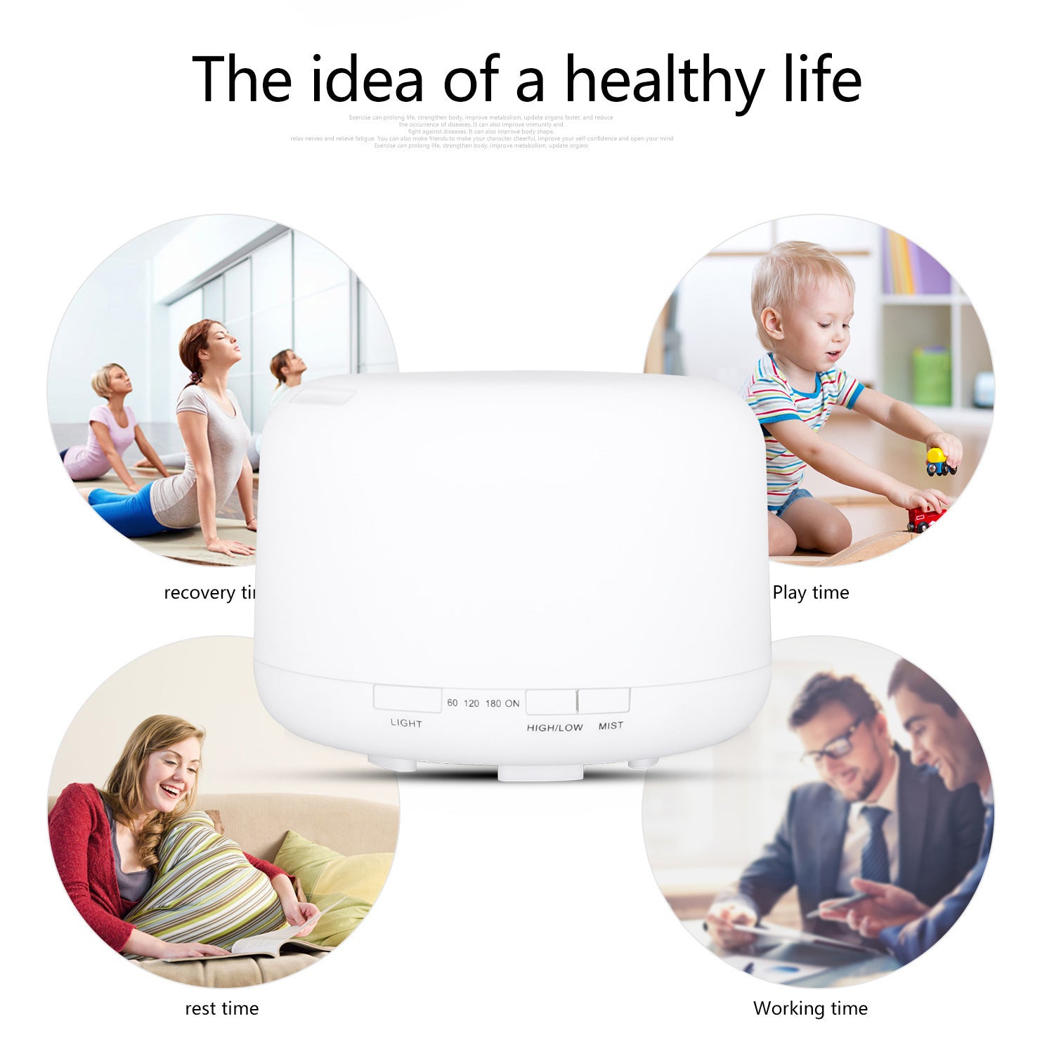 Air humidifier aromatherapy purifier