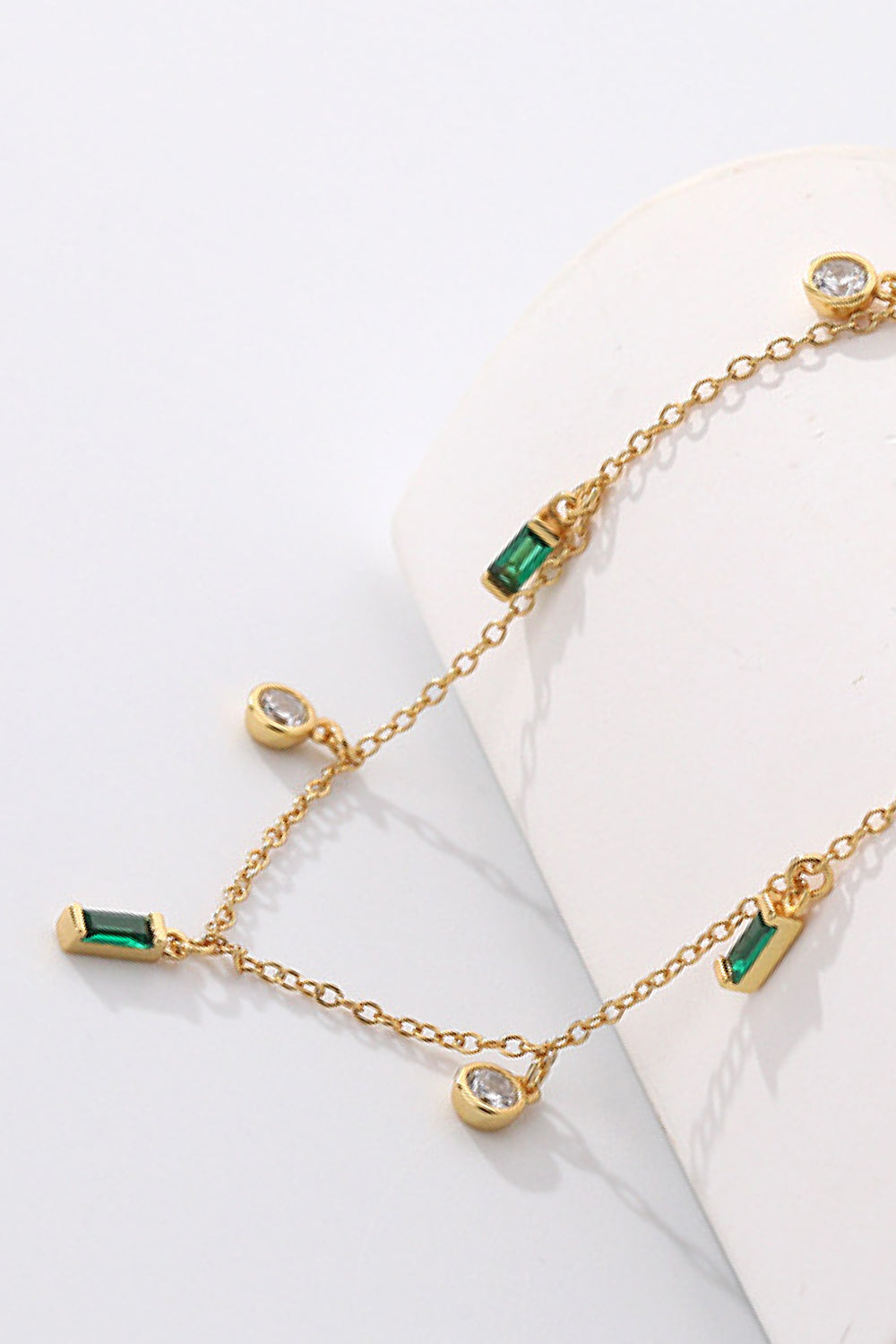 18K Gold Plated Multi-Charm Chain Necklace 