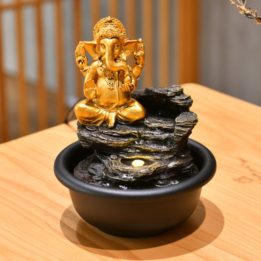 Small Desktop Buddha Statue Make A Fortune As Endless As Flowing Water Ornaments